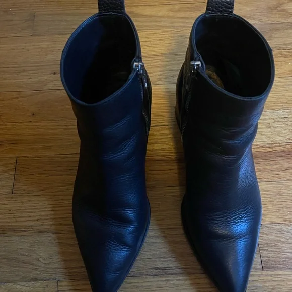 Everlane The Boss Boot black pebbled leather size 7.5 - Picture 9 of 9